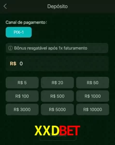 deposits XXDBET